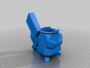 pikachu secret container containers 3d print model - Mito3D