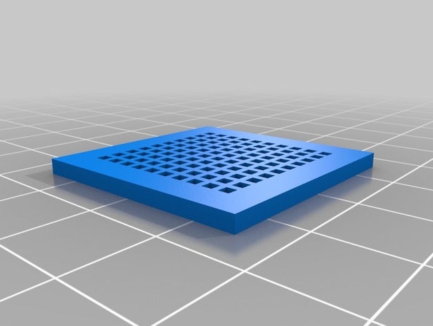 meine angepasste parametrische Gitter fan grill-Lamelle-generator hobby 3D print model - Mito3D