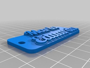 maria eduarda keychains customized 3d print model - Mito3D
