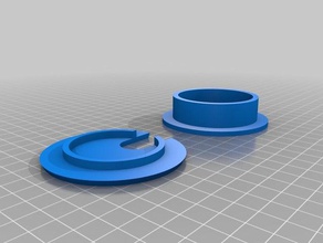 hole access grommet office customized 3d print model - Mito3D
