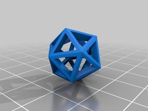 icosaedro per la matematica art personalizzato 3d print model - Mito3D