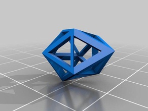 gyroelongated square dip pyramid math art customized 3d print model - Mito3D
