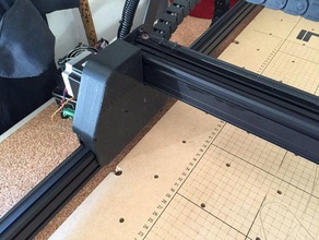 x-carve y-carriage dust covers parts 3d print model - Mito3D