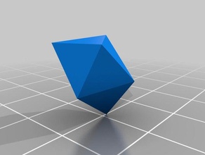 snub disphenoid math art customized 3d print model - Mito3D