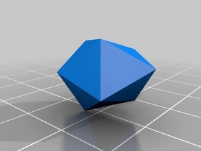 gyroelongated square dip-Pyramide math Kunst angepasst 3d print model - Mito3D