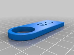 my customized personalized key chain accessories 3d print model - Mito3D