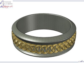 de l'alliance les anneaux bijoux cadeau mariage 3d print model - Mito3D