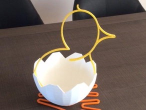 easter chick other ctrl design egg 3d print model - Mito3D