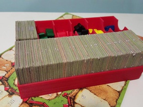 carcassonne compacto organiserbox los juguetes juegos juego de mesa accesorios cuadro organizador personalizable solidworks 3d print model - Mito3D