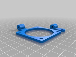 my customized fan mounting 50 bracket 3d printer parts 3d print model - Mito3D