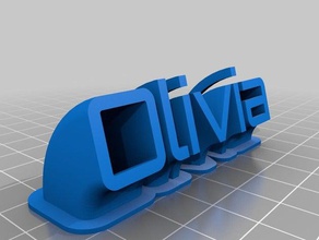 olivia office personalizado 3d print model - Mito3D