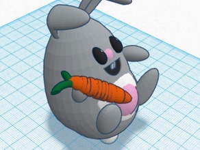 le dr carotte lapin 3d de l'impression bunny challenge easterbunny pâques 3d print model - Mito3D