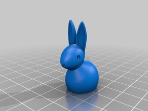 il mio personalizzato coniglietto di pasqua openscad animali 3d print model - Mito3D