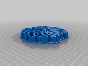 mi imagen personalizada basada en el cortador de la galleta cocina comedor 3d print model - Mito3D