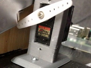servo mount hitec hs-5085mg bricolage 3d print model - Mito3D