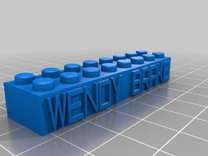 wendy lego blok inşaat oyuncaklar özelleştirilmiş 3d print model - Mito3D
