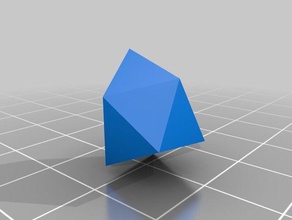 gyro carré pyramide solide les mathématiques art personnalisé 3d print model - Mito3D