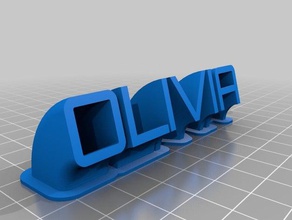 olivia office personalizzato 3d print model - Mito3D