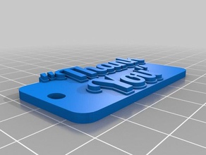 mi personalizados multilínea tag llavero llaveros 3d print model - Mito3D