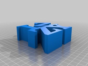 izzy word scuplture sculptures customized 3d print model - Mito3D