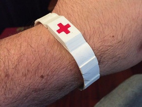 d'urgence menottes clé les bracelets médical 3d print model - Mito3D