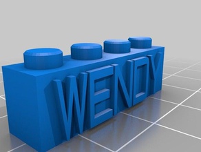 wendy lego inşaat oyuncaklar özelleştirilmiş 3d print model - Mito3D
