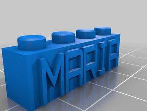 maria lego inşaat oyuncaklar özelleştirilmiş 3d print model - Mito3D