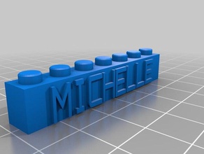 michelle lego construction toys customized 3d print model - Mito3D