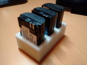 lp-e6 bateria titular câmera canon dslr 3d print model - Mito3D