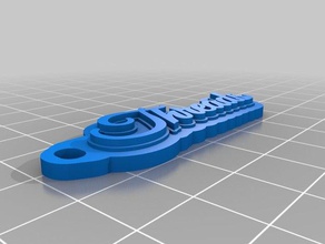 il mio personalizzato multiline tag portachiavi 3d print model - Mito3D