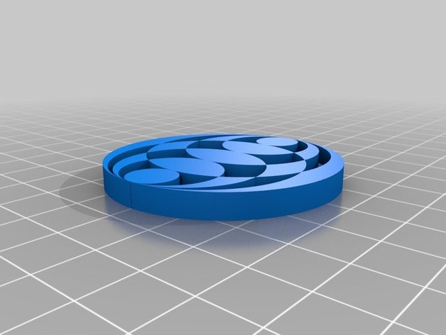 emblem 3 2d art pattern 3D print model - Mito3D