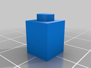 paramétrique lego brique 1x1 jouet jeu accessoires personnalisé 3d print model - Mito3D