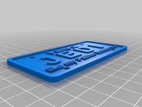 jedi licence plate signs logos customized 3d print model - Mito3D