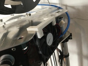 60mm fan mount 3d printer parts 3d print model - Mito3D