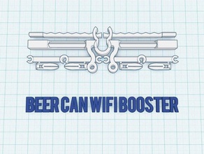 a cerveja pode wifi booster computador conexão sinal estanho sem fio 3d print model - Mito3D