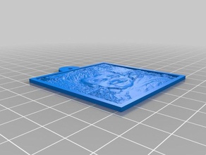 meu personalizados lithopane tim 2d arte 3d print model - Mito3D