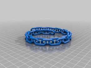 27 link thick spiral chain v2 other customized 3d print model - Mito3D
