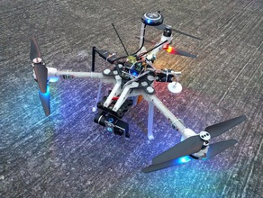 rodada ws2812b led montagem completa de impressão 3d y6 hexacopter chama v3 rc veículos leds tira multicopter multirotor rgb copter 3d print model - Mito3D