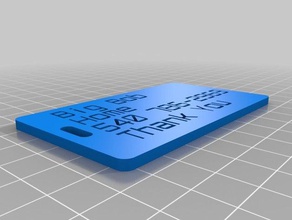il mio tag organizzazione personalizzato 3d print model - Mito3D