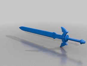 legend zelda full master sword props 3d print model - Mito3D