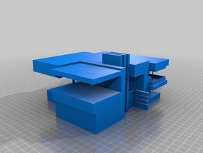 davis house modern buildings structures 3d print model - Mito3D
