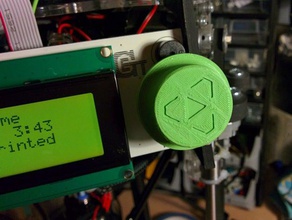 botón udelta lcd 3d de la impresora partes 3d print model - Mito3D