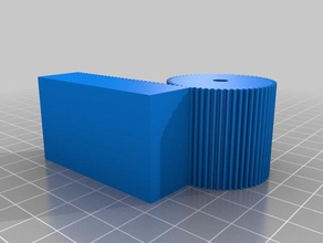 il mio personalizzato pignone della cremagliera robotica 3d print model - Mito3D