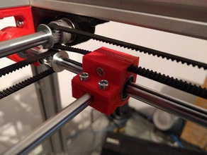 ultimaker 2 aluminum xy blocks 15mm bearing 3d printer parts 3d print model - Mito3D