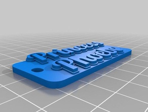 il mio personalizzato multiline tag portachiavi 3d print model - Mito3D