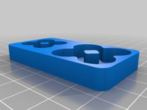 doubledbattery tray 1x1 organization customized 3d print model - Mito3D