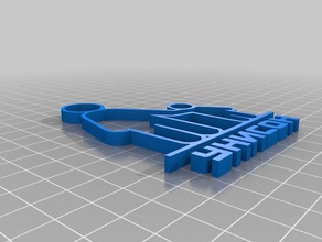 l'unisson logo porte-clés 3d print model - Mito3D