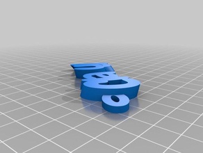 claud keyring keychains customized 3d print model - Mito3D