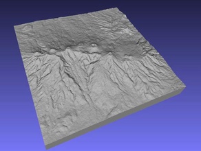 rincón vieja de aprendizaje la geodesia geografía mapas relieve elevado topografía volcán 3d print model - Mito3D
