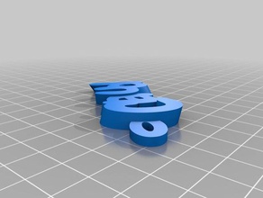 claud llavero llaveros personalizado 3d print model - Mito3D